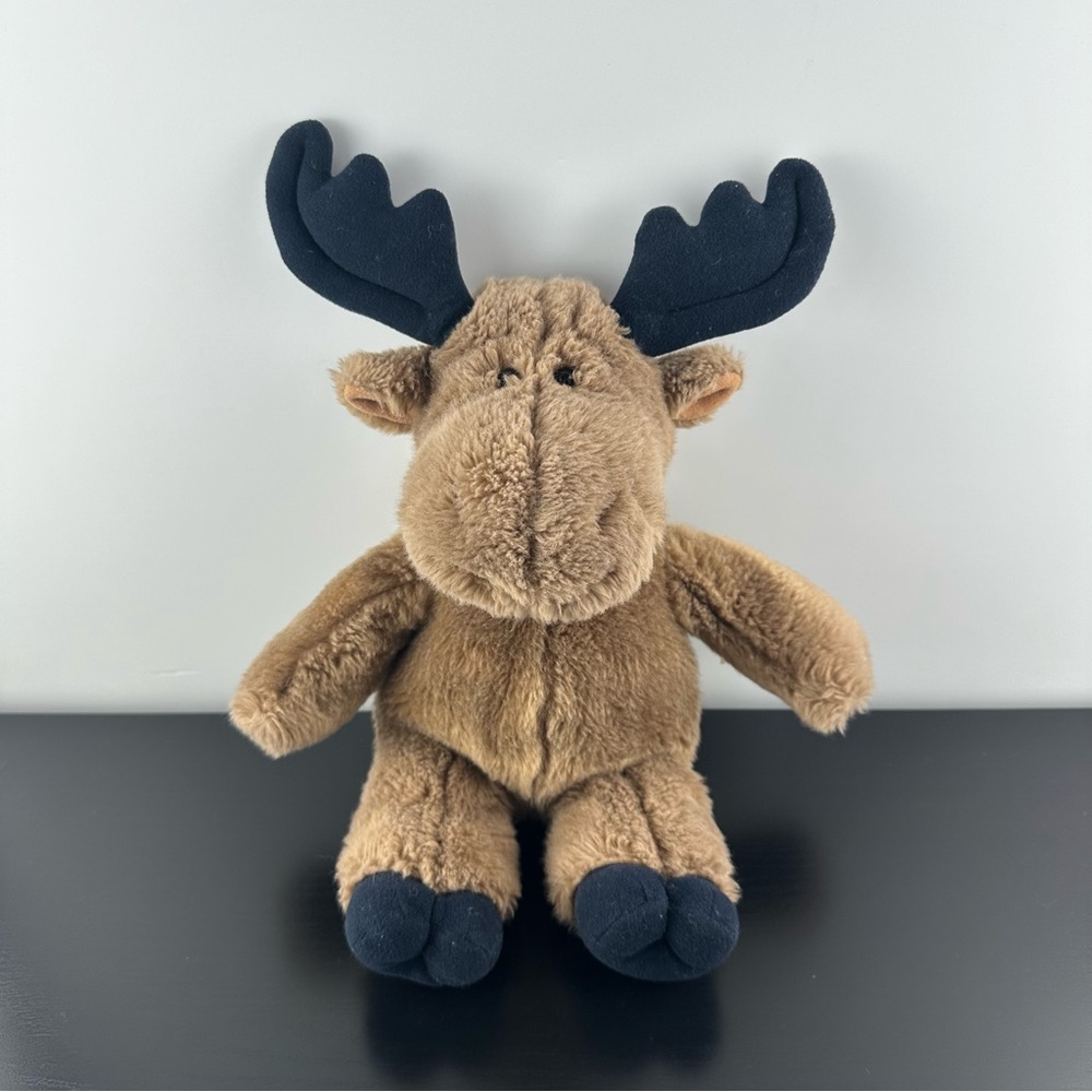 Vintage Gund Heads & Tales Moose Plush Stuffed Animal 13” Brown And Black